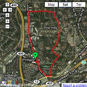 Truffles' Atlanta Pet Parade training route
